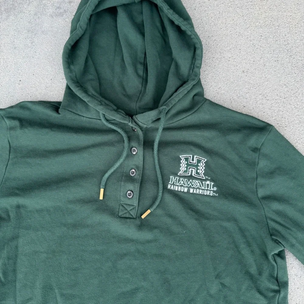 Champion Hawaii University Green Hoodie Pullover Men‎ Size Large Athletic